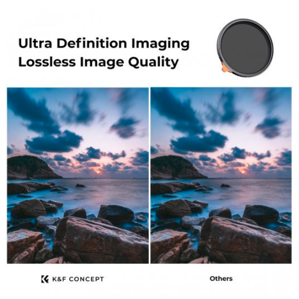 K&F Concept 105mm Variable ND2-32 VND Filter Nano-Xcel Series KF01.2323V1 - 8